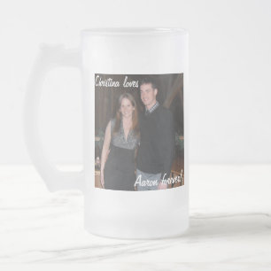 Taza De Cristal Esmerilado ¡Taza adaptable de los "amores"!