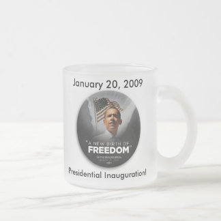 Taza De Cristal Esmerilado ¡Taza de cerveza de Obama!