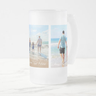 Taza De Cristal Esmerilado Taza de cerveza de vidrio esmerilado con texto de