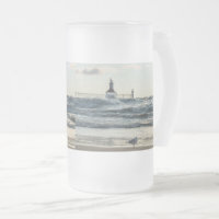 Taza de cerveza de vidrio esmerilado Fuerza detrás