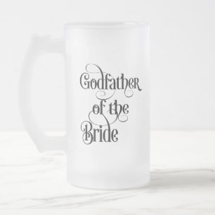 Taza De Cristal Esmerilado Taza de cerveza de vidrio esmerilado Padrino de la
