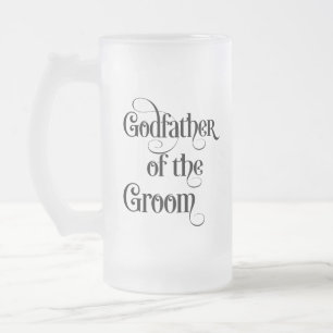 Taza De Cristal Esmerilado Taza de cerveza de vidrio esmerilado Padrino del n