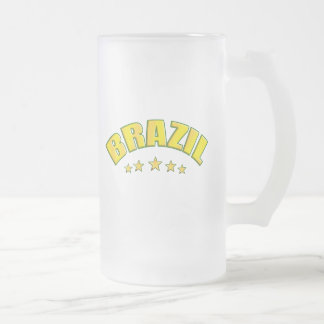 Taza De Cristal Esmerilado Taza de cerveza del vidrio esmerilado del Brasil