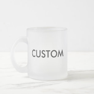 Taza De Cristal Esmerilado Taza de encargo del vidrio esmerilado 10oz
