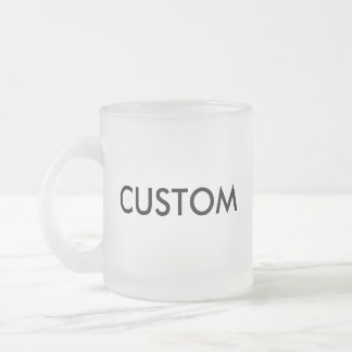 Taza De Cristal Esmerilado Taza de encargo del vidrio esmerilado 10oz