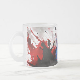 Taza De Cristal Esmerilado Taza de vidrio esmerilado - 10 oz con salpicaduras