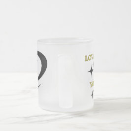 Taza De Cristal Esmerilado Taza de vidrio esmerilado ama a ti mismo eres el m