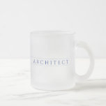 Taza De Cristal Esmerilado Taza de vidrio esmerilado ARCHITECT / Azul marino<br><div class="desc">El diseño en esta taza de vidrio esmerilado de ARQUITECTO es la palabra ARQUITECTO, en azul marino, enmarcada por una línea delgada arriba y abajo, en ambos lados. Cambie fácilmente "ARQUITECTO" con "Personalizar esta plantilla". Cambie la fuente con Editar diseño y Editar texto. * Otras tazas y productos coincidentes están...</div>