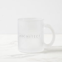 Taza de vidrio esmerilado ARCHITECT / Gris