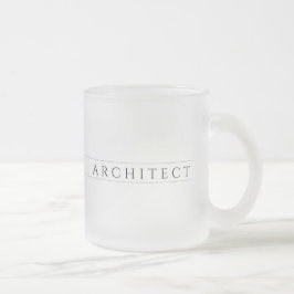 Taza De Cristal Esmerilado Taza de vidrio esmerilado ARCHITECT / Negro