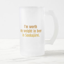 Taza De Cristal Esmerilado Taza de vidrio esmerilado Beer Wife