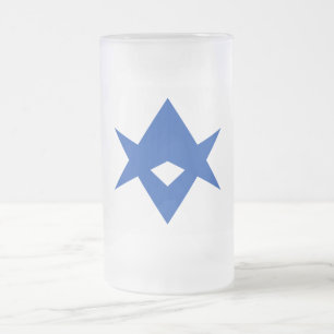 Taza De Cristal Esmerilado Taza de vidrio esmerilado con la bandera de la ciu
