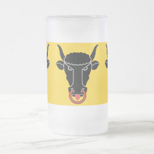 Taza De Cristal Esmerilado Taza de vidrio esmerilado con la bandera de Uri, S