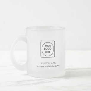 Taza De Cristal Esmerilado Taza De Vidrio Esmerilado Con Logotipo Empresarial