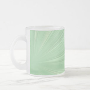 Taza De Cristal Esmerilado Taza de vidrio esmerilado con salpicaduras verdes