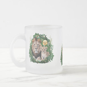 Taza De Cristal Esmerilado Taza de vidrio esmerilado Corona tropical de cacho