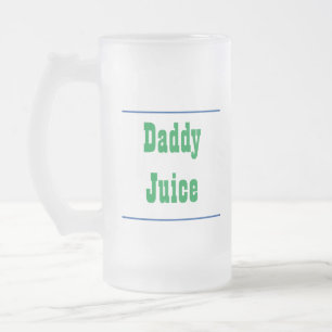 Taza De Cristal Esmerilado Taza de vidrio esmerilado Daddy Juice
