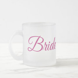 Taza De Cristal Esmerilado Taza de vidrio esmerilado de novia