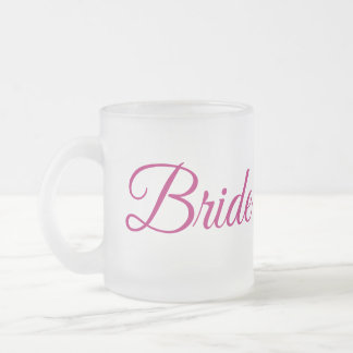 Taza De Cristal Esmerilado Taza de vidrio esmerilado de novia