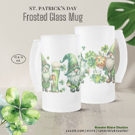 Taza De Cristal Esmerilado Taza de vidrio esmerilado del día de San Patricio