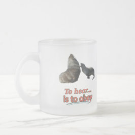 Taza De Cristal Esmerilado Taza De Vidrio Esmerilado Divertida Para Escuchar 