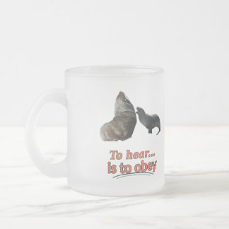 Taza De Cristal Esmerilado Taza De Vidrio Esmerilado Divertida Para Escuchar 