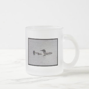 Taza De Cristal Esmerilado Taza de vidrio esmerilado Familia de somormujos at