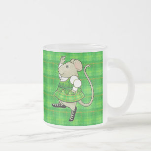 Taza De Cristal Esmerilado Taza de vidrio esmerilado IRISH JIG MOUSE
