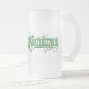 Taza De Cristal Esmerilado Taza de vidrio esmerilado Irlanda