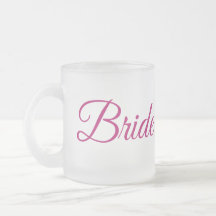 Taza de vidrio esmerilado Novia