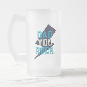 Taza De Cristal Esmerilado Taza de Vidrio Esmerilado Papá Tú Mola