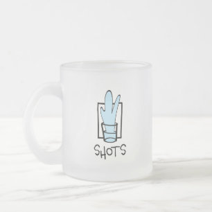 Taza De Cristal Esmerilado Taza de Vidrio Esmerilado Shots