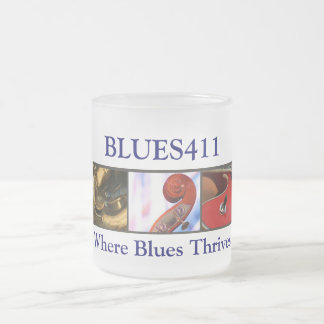 Taza De Cristal Esmerilado Taza del vidrio esmerilado BLUES411