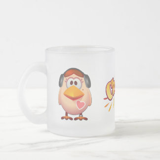 Taza De Cristal Esmerilado Taza del vidrio esmerilado de Bitsy