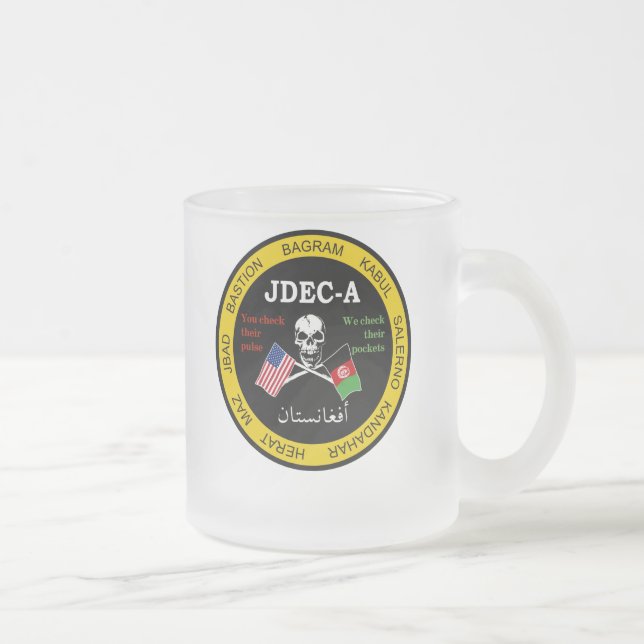 Taza De Cristal Esmerilado Taza del vidrio esmerilado de JDEC-A (Derecha)