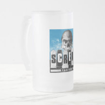 Taza del vidrio esmerilado de la fábrica del grito
