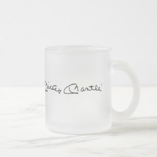 Taza De Cristal Esmerilado Taza del vidrio esmerilado de Mickey Mantle®