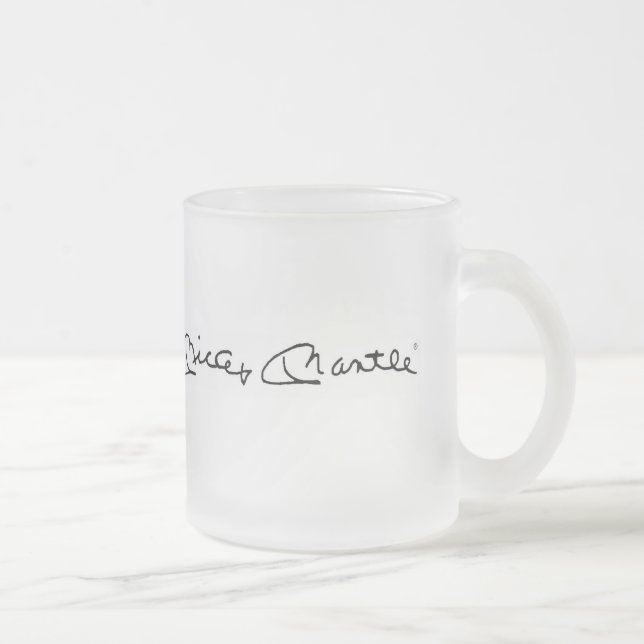 Taza De Cristal Esmerilado Taza del vidrio esmerilado de Mickey Mantle® (Derecha)