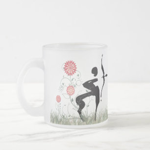 Taza De Cristal Esmerilado Taza del vidrio esmerilado de Saggitarius