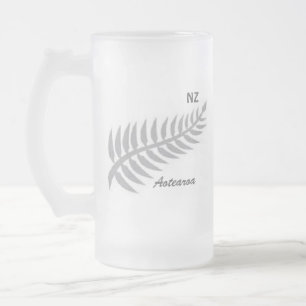 Taza De Cristal Esmerilado Taza del vidrio esmerilado del HELECHO DE PLATA