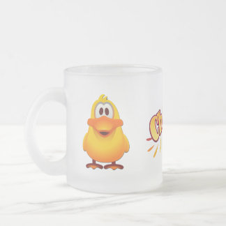 Taza De Cristal Esmerilado Taza del vidrio esmerilado del pato