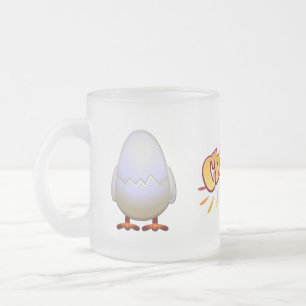 Taza De Cristal Esmerilado Taza del vidrio esmerilado del pío