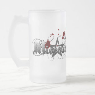 Taza De Cristal Esmerilado ¡TAZA ESCARCHADA esotérica!!!