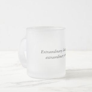 Taza De Cristal Esmerilado Taza extraordinaria del vidrio esmerilado de las