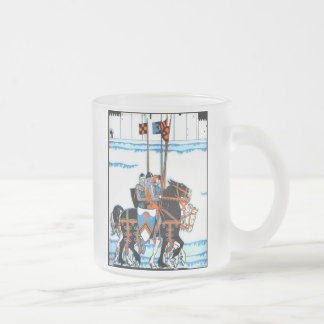 Taza De Cristal Esmerilado Taza medieval del vidrio esmerilado de los