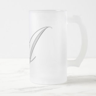 Taza De Cristal Esmerilado ¡Taza oficial (negra) de "A".!