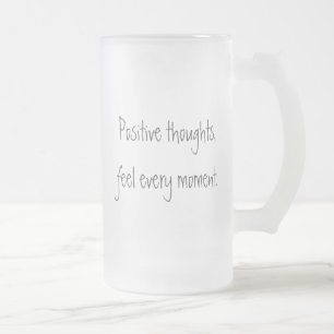 Taza De Cristal Esmerilado Taza positiva del vidrio esmerilado de los