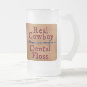 Taza De Cristal Esmerilado Taza real del vidrio esmerilado del vaquero