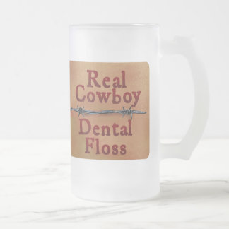 Taza De Cristal Esmerilado Taza real del vidrio esmerilado del vaquero