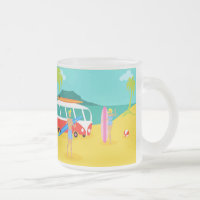 Taza retra del vidrio esmerilado de los pares de